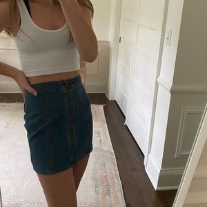 Blue Denim Skirt